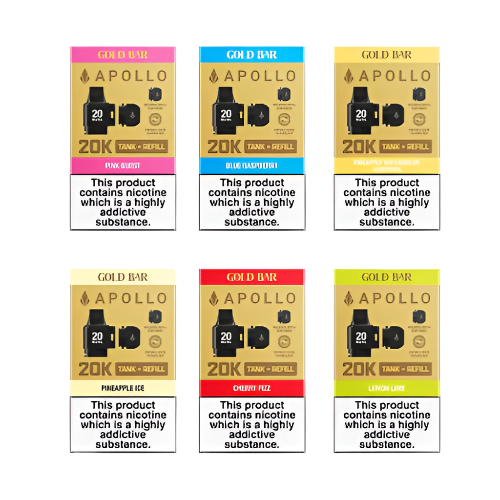 GOLD BAR - APOLLO - PREFILLED PODS AND REFILL TANK